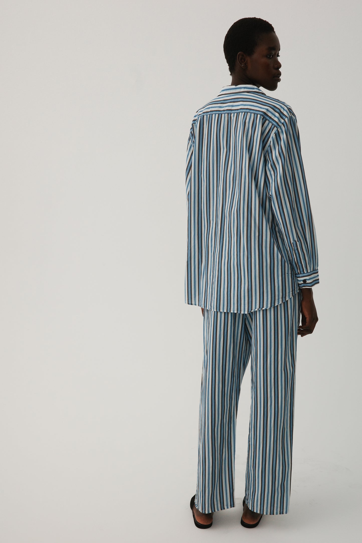 Classic Stripe Drawstring Pant Light